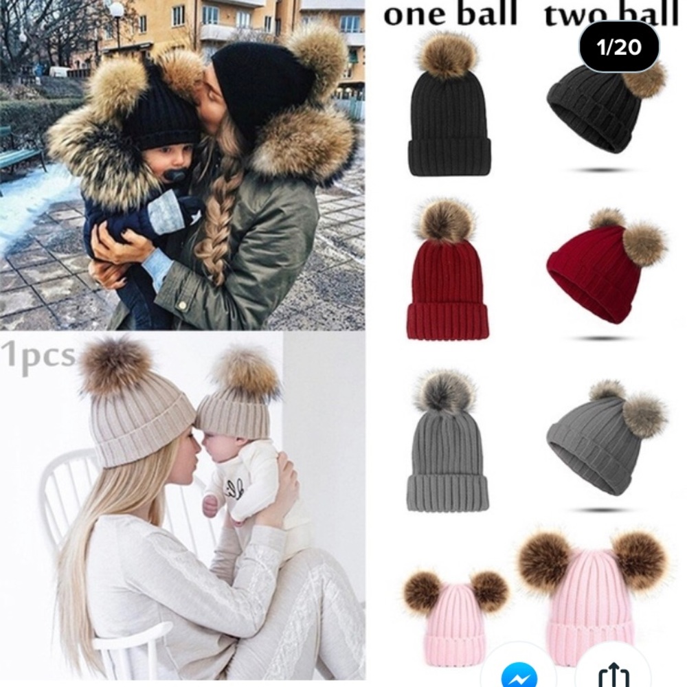 Winter Warm Newborn Baby Hats Crochet Knit Beanie